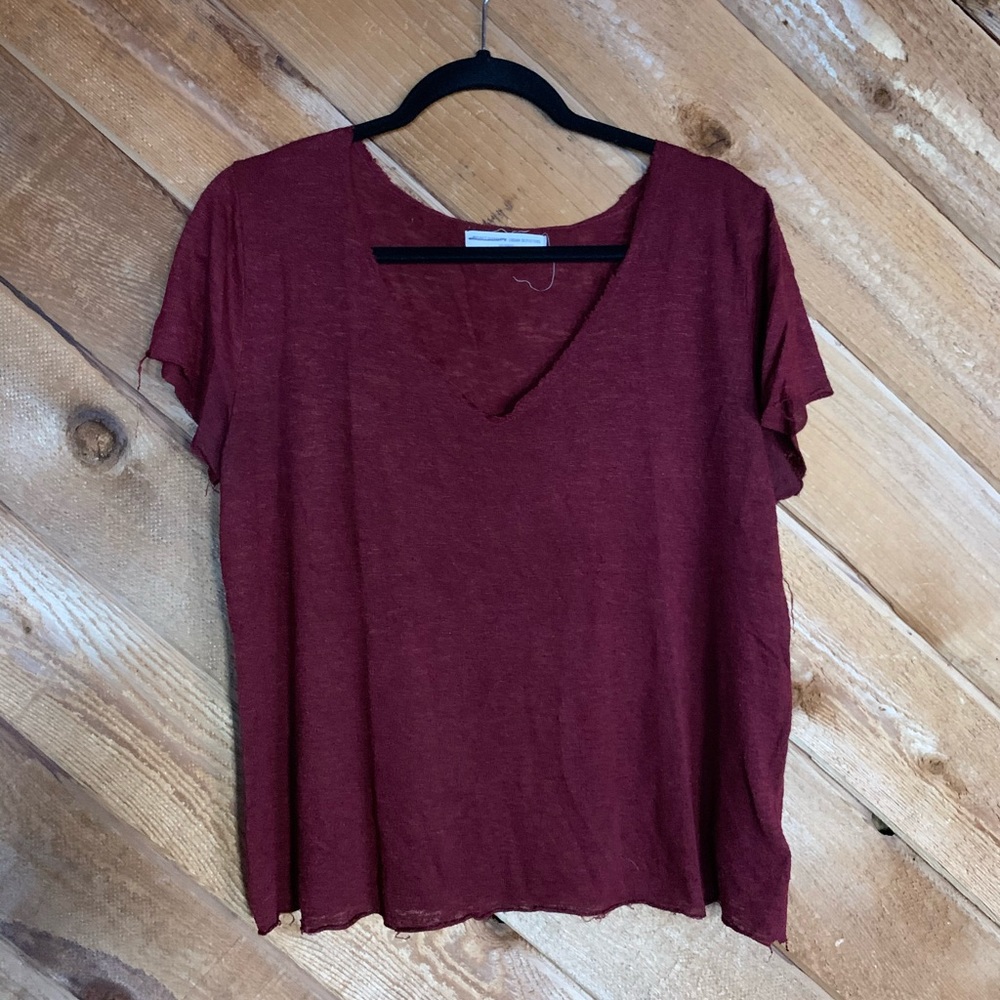 Burgundy T-shirt